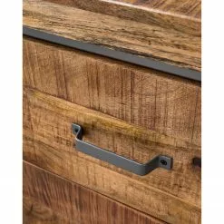 Ars manufacti Sideboard Hunter II - Mango massiv / Metall - Mango / Blaugrau -Büromöbel Verkaufsgeschäft 1000211063 210219 10174000007 DETAILS P000000001000211063