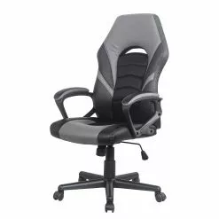 Furnitive Gaming Chair Monaca - Kunstleder - Schwarz / Dunkelgrau