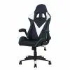 Furnitive Gaming Chair Craig LED - Kunstleder - Schwarz / Weiß