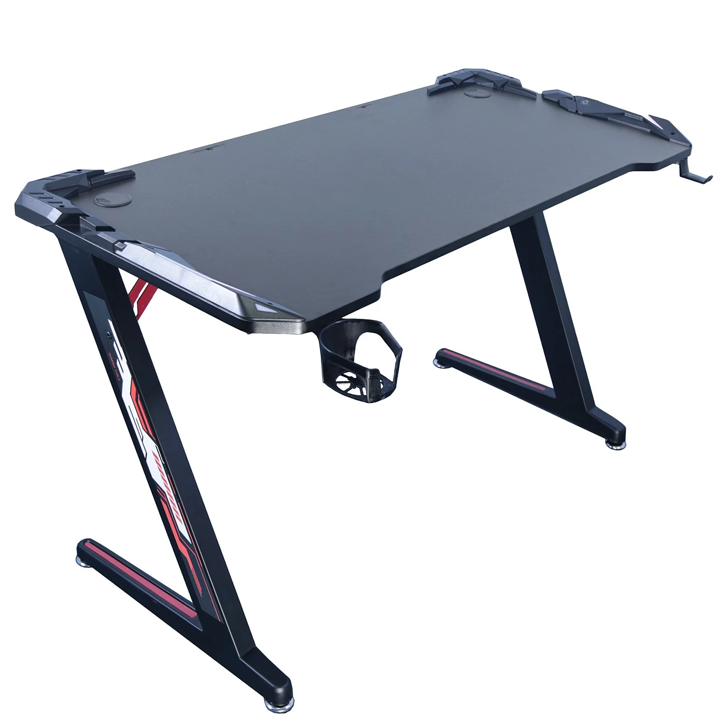 Furnitive Gaming Tisch Trevor - Metall - Carbon Dekor / Schwarz 3 Furnitive Gaming Tisch Trevor - Metall - Carbon Dekor / Schwarz