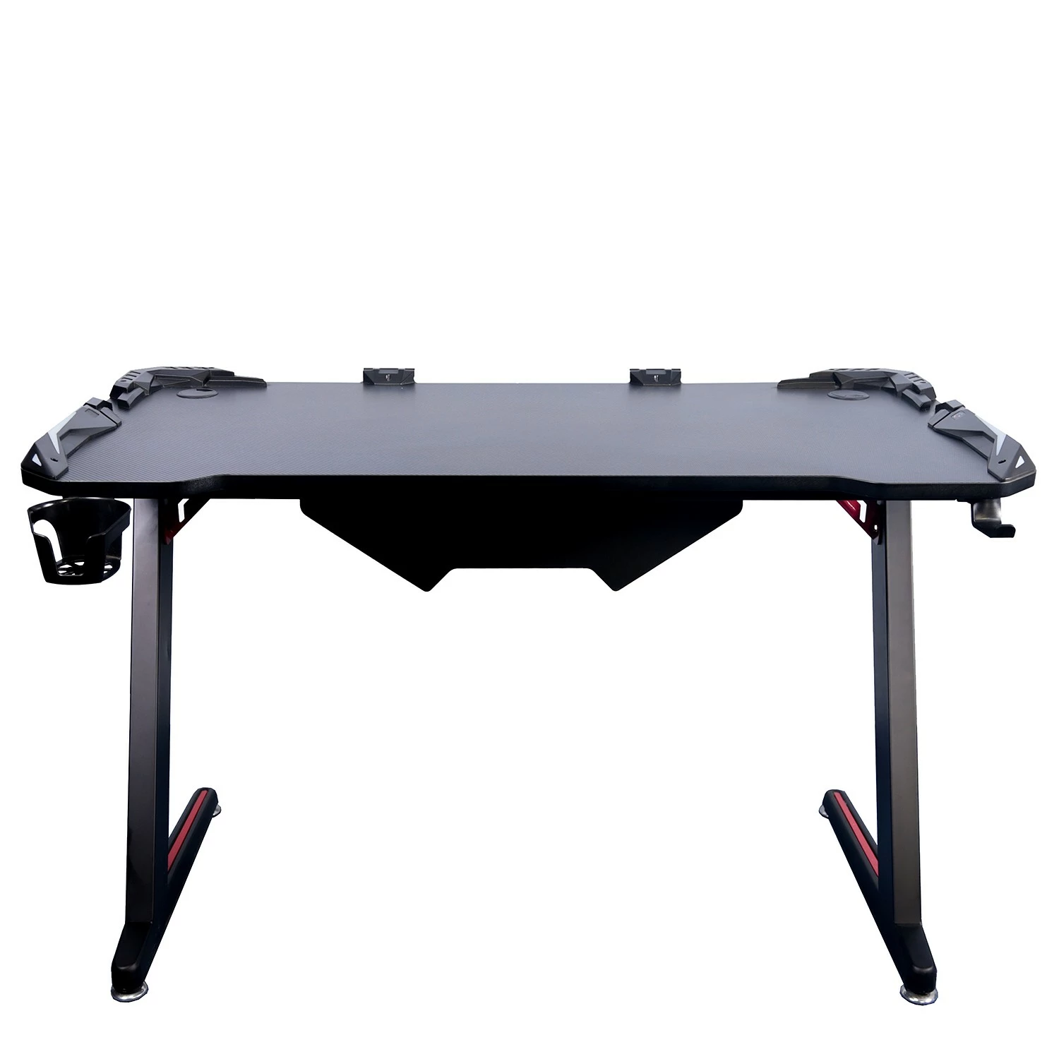 Furnitive Gaming Tisch Trevor - Metall - Carbon Dekor / Schwarz 4 Furnitive Gaming Tisch Trevor - Metall - Carbon Dekor / Schwarz – Bild 2