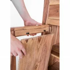 Naturoo Sideboard Nyack - Mango massiv / Wiener Geflecht - Mango / Gold -Büromöbel Verkaufsgeschäft 1000211454 210217 11363200005 DETAILS P000000001000211454