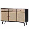 Red Living Sideboard Lexham - Mango massiv / Rattan - Mango / Mango Schwarz -Büromöbel Verkaufsgeschäft 1000211475 220209 144159000010 IMAGE P000000001000211475