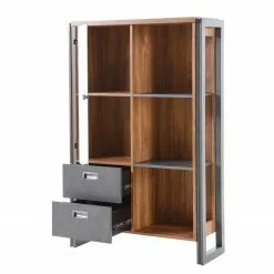 Ars manufacti Regal Marton IV - Eiche Stirling Dekor / Anthrazit -Büromöbel Verkaufsgeschäft 1000211521 200424 13261500037 DETAILS P000000001000211521