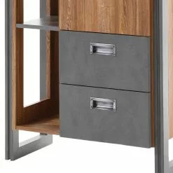 Ars manufacti Regal Marton V - Eiche Stirling Dekor / Anthrazit -Büromöbel Verkaufsgeschäft 1000211535 200424 13270700152 DETAILS P000000001000211535