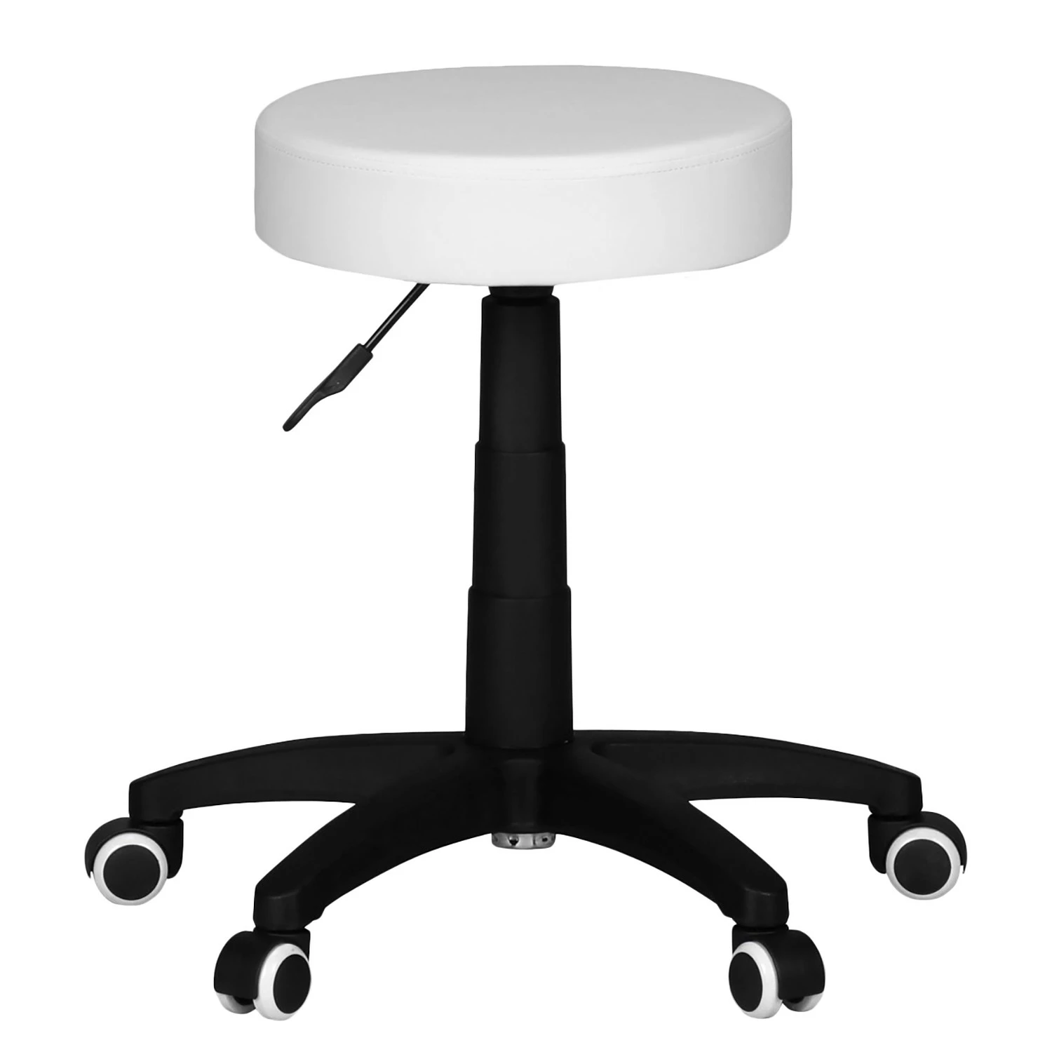 Furnitive Bürohocker Lemley - Kunstleder - Weiß 4 Furnitive Bürohocker Lemley - Kunstleder - Weiß – Bild 2