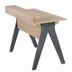 Furnitive Schreibtisch Juuma - Eiche Sonoma Dekor / Dunkelgrau -Büromöbel Verkaufsgeschäft 1000211735 200506 12473300160 DETAILS P000000001000211735