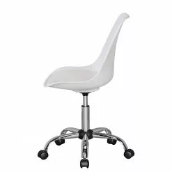 Furnitive Bürostuhl Kahoka - Kunstleder / Metall - Chrom - Weiß -Büromöbel Verkaufsgeschäft 1000211737 200506 12473400170 DETAILS P000000001000211737