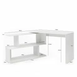 Furnitive Schreibtisch Coden - Weiß -Büromöbel Verkaufsgeschäft 1000211761 200506 12473900355 SKETCH DETAILS P000000001000211761 sketch