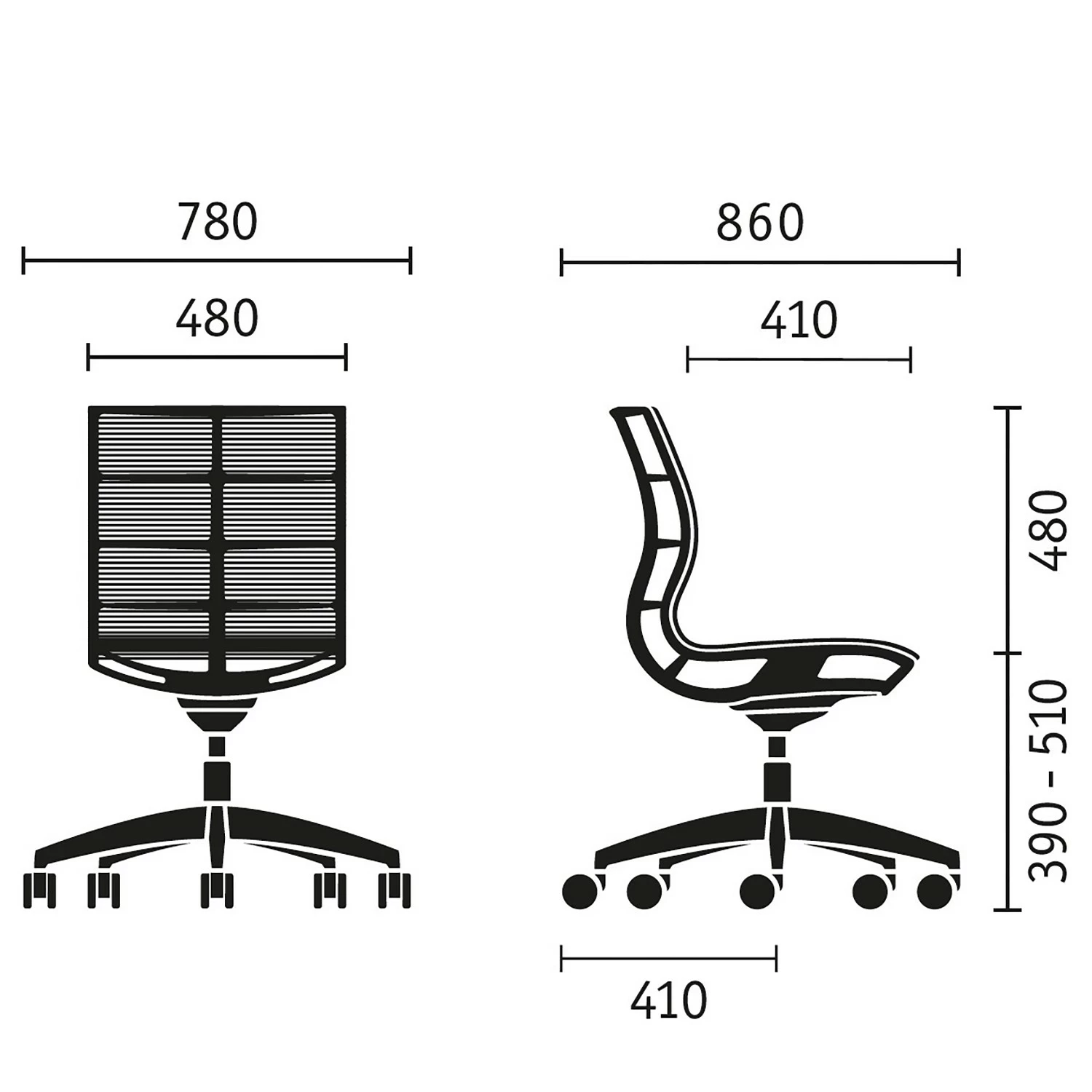 Sedus Bürostuhl se:joy II - Orange 6 Sedus Bürostuhl se:joy II - Orange – Bild 4