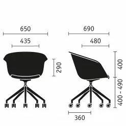 Sedus Bürostuhl on spot - Kunststoff - Grau / Schwarz 12 Sedus Bürostuhl on spot - Kunststoff - Grau / Schwarz -Büromöbel Verkaufsgeschäft 1000212430 200507 14155300223 SKETCH DETAILS P000000001000212430 sketch