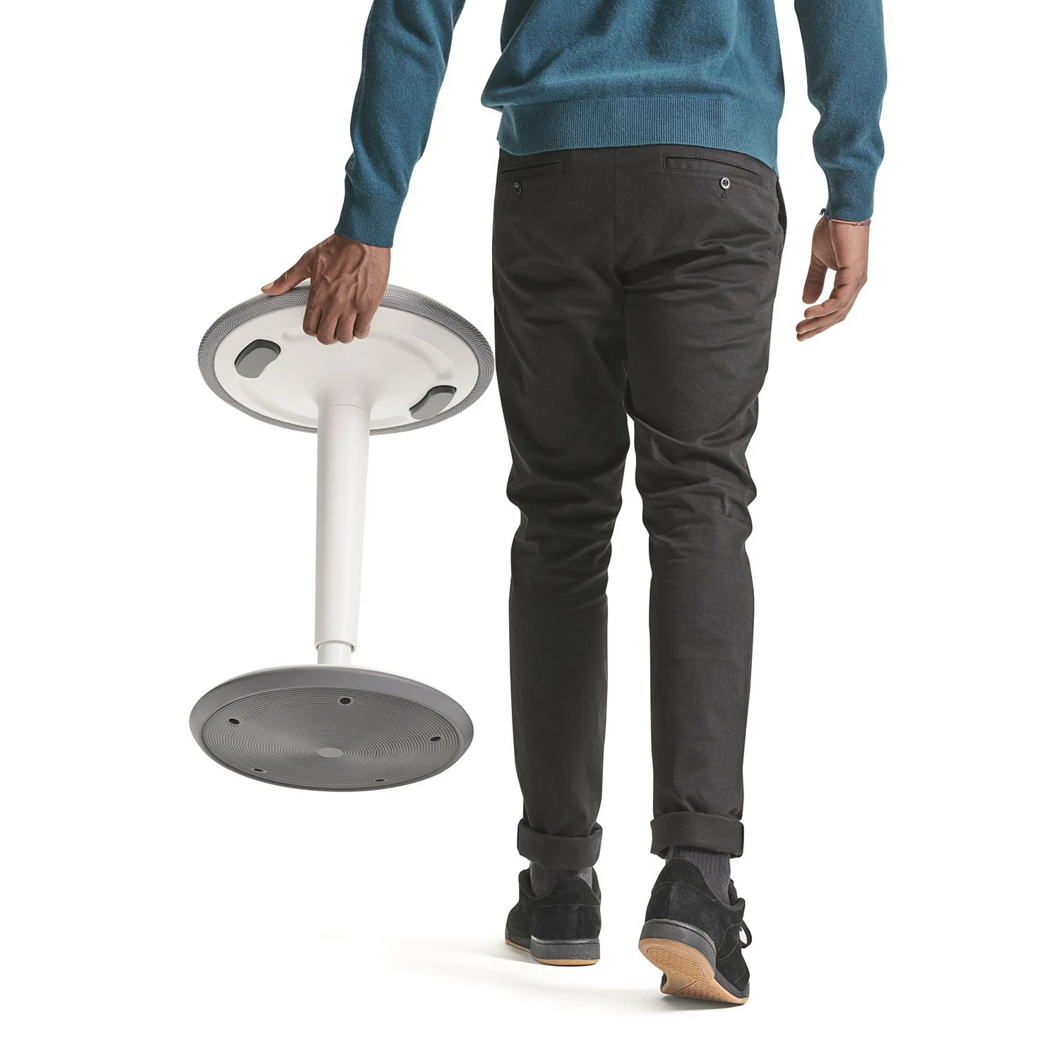 Sedus Stehhocker se:fit - Weiß / Grau 9 Sedus Stehhocker se:fit - Weiß / Grau – Bild 7