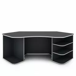 Furnitive Eckschreibtisch Crosswoods - Anthrazit / Weiß -Büromöbel Verkaufsgeschäft 1000212452 200511 14234600057 DETAILS P000000001000212452