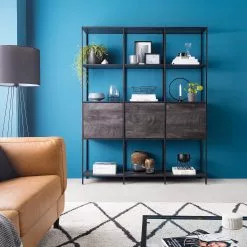 Fredriks Regal Meon III - Eiche Grau Dekor - Breite: 150 cm -Büromöbel Verkaufsgeschäft 1000213232 210104 13264800001 MOOD DETAILS P000000001000213232 mood