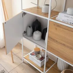 Fredriks Regal Meon III - Eiche Dekor - Breite: 101 cm -Büromöbel Verkaufsgeschäft 1000213233 201124 10312000021 DETAILS P000000001000213233