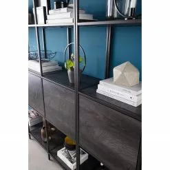 Fredriks Regal Meon III - Eiche Grau Dekor - Breite: 101 cm -Büromöbel Verkaufsgeschäft 1000213234 210104 13264800013 MOOD DETAILS P000000001000213234 mood