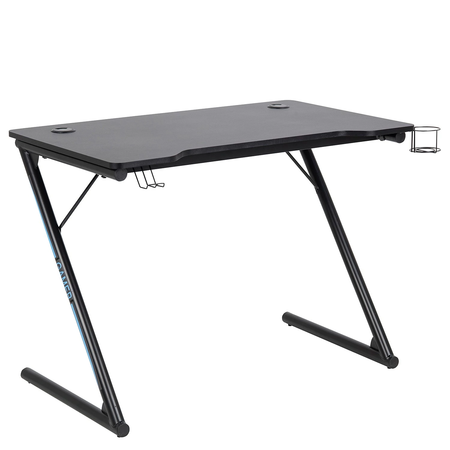 Furnitive Gaming Tisch Tipton - Metall - Matt Schwarz / Schwarz 3 Furnitive Gaming Tisch Tipton - Metall - Matt Schwarz / Schwarz