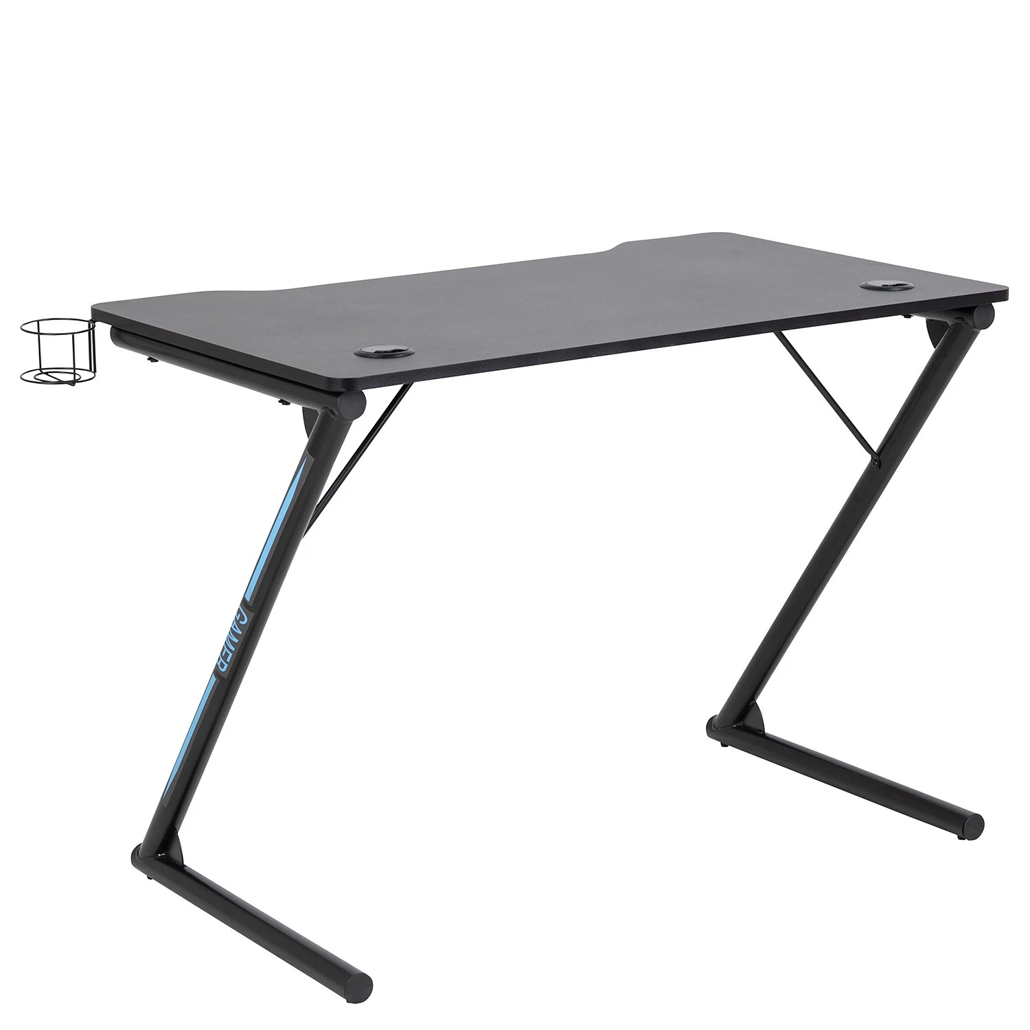 Furnitive Gaming Tisch Tipton - Metall - Matt Schwarz / Schwarz 4 Furnitive Gaming Tisch Tipton - Metall - Matt Schwarz / Schwarz – Bild 2