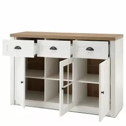 Norrwood Sideboard Proville I - Eiche Weiß Dekor / Eiche Dekor -Büromöbel Verkaufsgeschäft 1000213890 200525 13141400100 DETAILS P000000001000213890