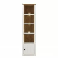 Norrwood Regal Proville IV - Eiche Weiß Dekor / Eiche Dekor -Büromöbel Verkaufsgeschäft 1000213898 200525 13151500155 DETAILS P000000001000213898