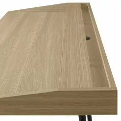 Temahome Schreibtisch Ply II - Eiche teilmassiv / Metall - Eiche Hell / Schwarz -Büromöbel Verkaufsgeschäft 1000214019 200527 06044600041 DETAILS P000000001000214019