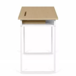 Temahome Schreibtisch Bristol - Eiche teilmassiv / Metall - Eiche / Weiß 13 Temahome Schreibtisch Bristol - Eiche teilmassiv / Metall - Eiche / Weiß -Büromöbel Verkaufsgeschäft 1000214020 200527 06045300048 DETAILS P000000001000214020