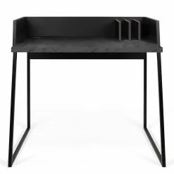 Temahome Schreibtisch Volga - Metall - Beton Dekor Schwarz / Schwarz -Büromöbel Verkaufsgeschäft 1000214021 200527 06045800056 DETAILS P000000001000214021