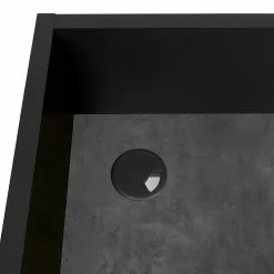 Temahome Schreibtisch Volga - Metall - Beton Dekor Schwarz / Schwarz -Büromöbel Verkaufsgeschäft 1000214021 200527 06050200060 DETAILS P000000001000214021