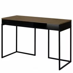 Temahome Schreibtisch City - Nussbaum / Schwarz