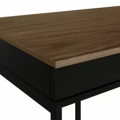 Temahome Schreibtisch City - Nussbaum / Schwarz -Büromöbel Verkaufsgeschäft 1000214065 200527 06061000142 DETAILS P000000001000214065