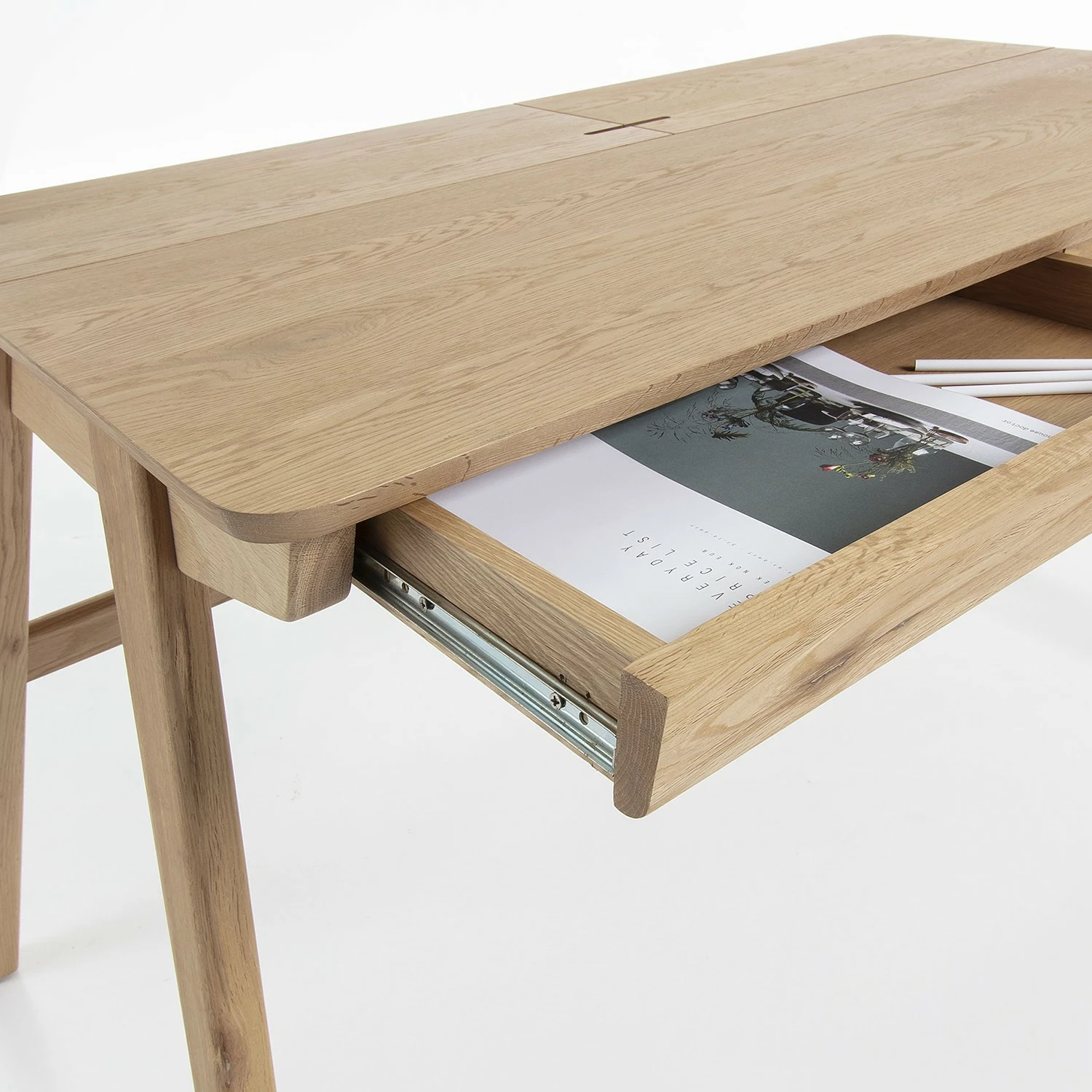 Furnitive Schreibtisch Runton - Esche teilmassiv - Esche 7 Furnitive Schreibtisch Runton - Esche teilmassiv - Esche – Bild 5