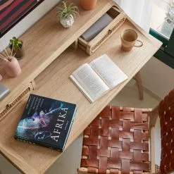 Furnitive Schreibtisch Nobhill - Mindi massiv / Rattan - Mindiholz / Wiener Geflecht -Büromöbel Verkaufsgeschäft 1000214325 200609 07304700048 MOOD DETAILS P000000001000214325 mood