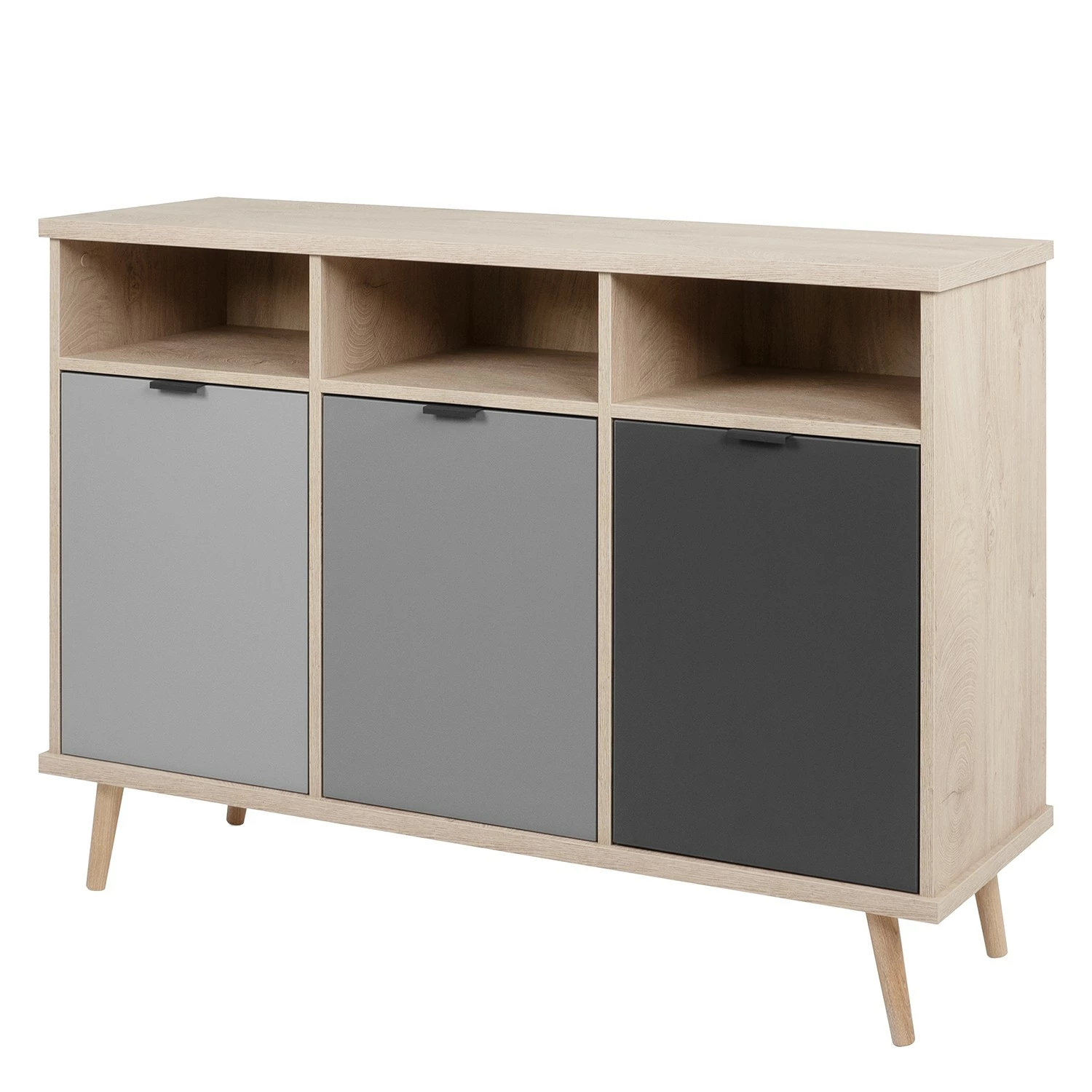 Mørteens Sideboard Elysian - Grau / Eiche Dekor 3 Mørteens Sideboard Elysian - Grau / Eiche Dekor
