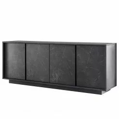 LC Spa Sideboard Carrara - Marmor Anthrazit Dekor
