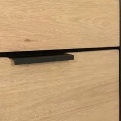 Studio Copenhagen Regal Xavi - Echtholzfurnier / Metall - Eiche / Eiche Schwarz -Büromöbel Verkaufsgeschäft 1000218026 220107 12570000082 DETAILS P000000001000218026