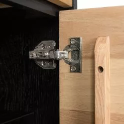 Studio Copenhagen Regal Xavi - Echtholzfurnier / Metall - Eiche / Eiche Schwarz -Büromöbel Verkaufsgeschäft 1000218026 220107 12570000084 DETAILS P000000001000218026