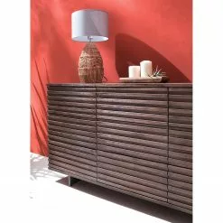 Studio Copenhagen Sideboard Kirley II - Akazie massiv - Akazie Dunkel -Büromöbel Verkaufsgeschäft 1000218073 210420 08101200014 DETAILS P000000001000218073