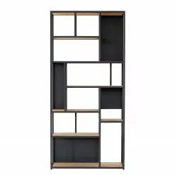 Studio Copenhagen Regal Flox II - Echtholzfurnier / Metall - Eiche / Schwarz -Büromöbel Verkaufsgeschäft 1000218118 210526 15451100018 DETAILS P000000001000218118