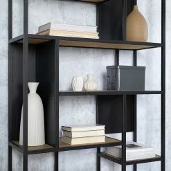 Studio Copenhagen Regal Flox II - Echtholzfurnier / Metall - Eiche / Schwarz -Büromöbel Verkaufsgeschäft 1000218118 211020 14272100042 DETAILS P000000001000218118