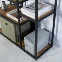 Studio Copenhagen Regal Flox II - Echtholzfurnier / Metall - Eiche / Schwarz -Büromöbel Verkaufsgeschäft 1000218118 211020 14273000064 DETAILS P000000001000218118