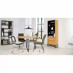 Studio Copenhagen Regal Flox II - Echtholzfurnier / Metall - Eiche / Schwarz -Büromöbel Verkaufsgeschäft 1000218118 211021 122852000029 MOOD DETAILS P000000001000218118 mood