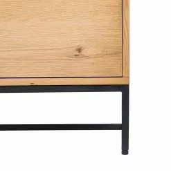 Studio Copenhagen Sideboard Flox II - Echtholzfurnier / Metall - Eiche / Schwarz -Büromöbel Verkaufsgeschäft 1000218135 210901 08140000027 DETAILS P000000001000218135 1