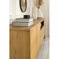 Studio Copenhagen Sideboard Flox II - Echtholzfurnier / Metall - Eiche / Schwarz -Büromöbel Verkaufsgeschäft 1000218135 211020 141438000049 DETAILS P000000001000218135 1