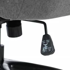 Jack & Alice Bürosessel Bracon II - Flachgewebe / Nylon - Dunkelgrau / Schwarz -Büromöbel Verkaufsgeschäft 1000218350 220330 065 DETAILS P000000001000218350