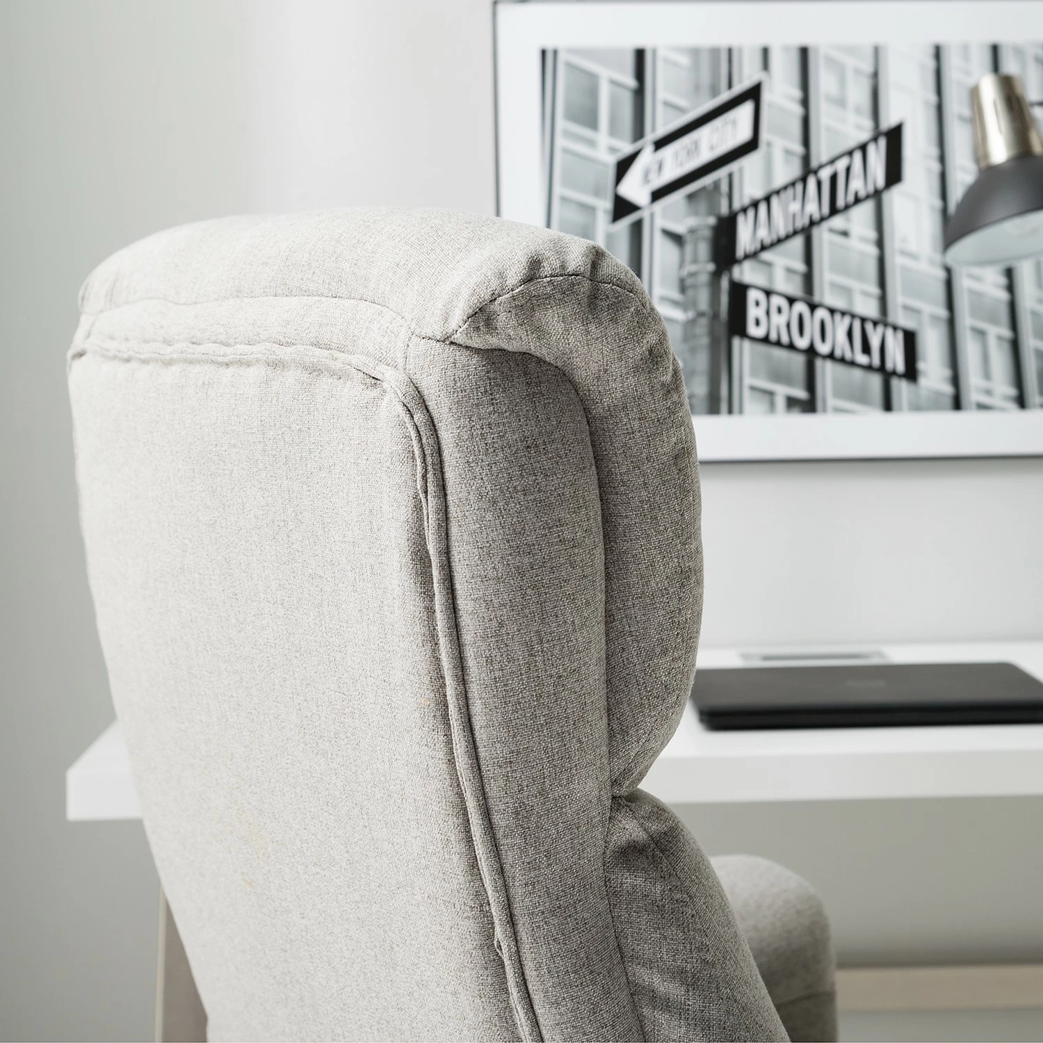 Furnitive Bürostuhl Barking - Lichtgrau 18 Furnitive Bürostuhl Barking - Lichtgrau – Bild 16