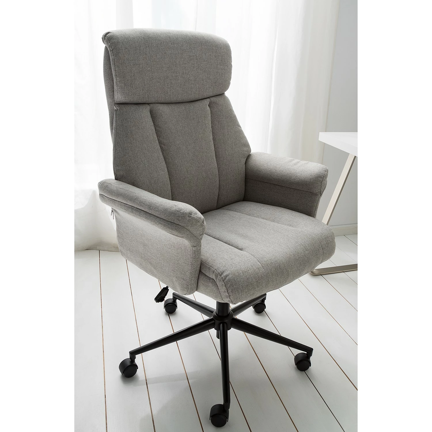 Furnitive Bürostuhl Barking - Lichtgrau 27 Furnitive Bürostuhl Barking - Lichtgrau – Bild 25