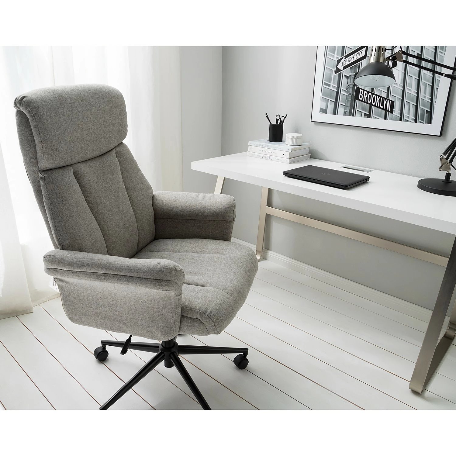 Furnitive Bürostuhl Barking - Lichtgrau 30 Furnitive Bürostuhl Barking - Lichtgrau – Bild 28