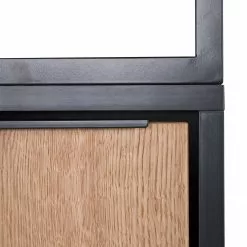 Red Living Regal Barview - Echtholzfurnier - Eiche / Anthrazit -Büromöbel Verkaufsgeschäft 1000218360 210318 07394700006 DETAILS P000000001000218360