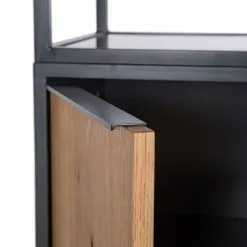 Red Living Regal Barview - Echtholzfurnier - Eiche / Anthrazit -Büromöbel Verkaufsgeschäft 1000218360 210318 07394900008 DETAILS P000000001000218360