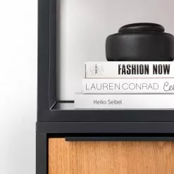 Red Living Regal Barview - Echtholzfurnier - Eiche / Anthrazit -Büromöbel Verkaufsgeschäft 1000218360 210413 12580500013 DETAILS P000000001000218360